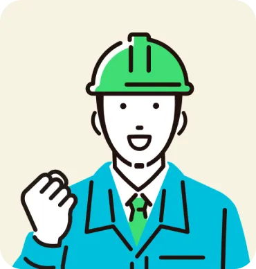 電気工事業 A社の代表取締役のイラスト